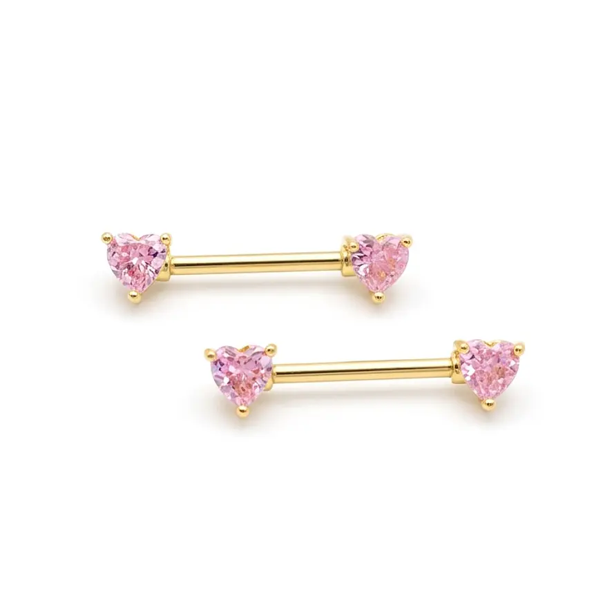NIPPLE BARBELL CORAZON CIRCONES