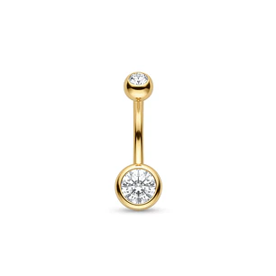 Joya Ombligo Dorada Circones – Acero 316l