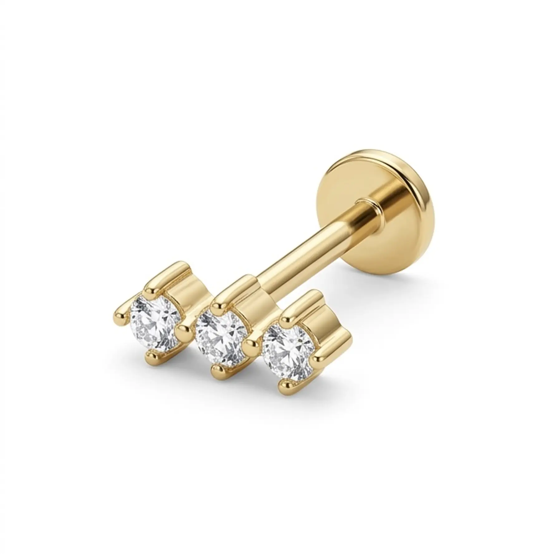 LABRET TRES CIRCONES - ACERO 316L