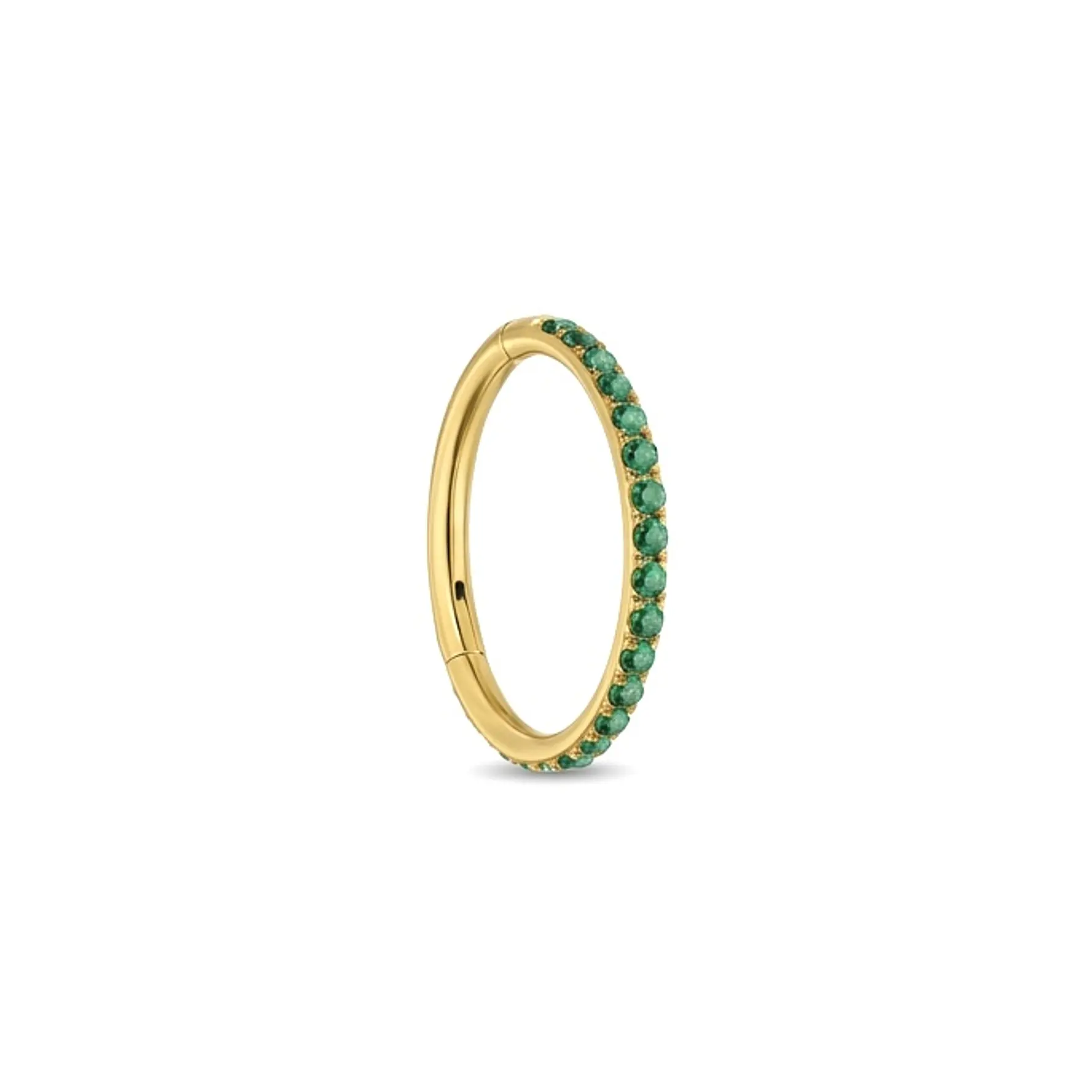 ARGOLLA CIRCONES VERDE - ACERO 316L