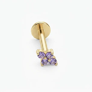 LABRET TREBOL MORADA