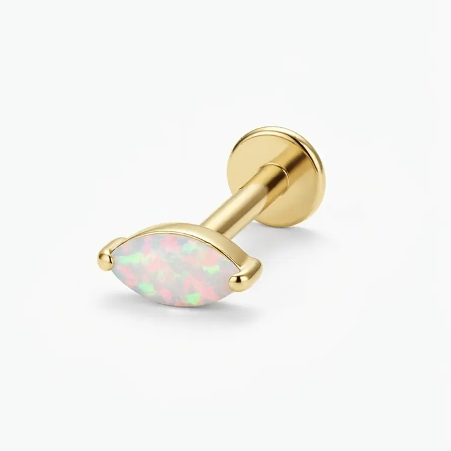 LABRET OPALO -TITANIO
