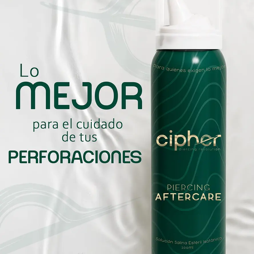 Cipher Piercing Aftercare 100ml – Solución Salina Estéril Isotónica 1