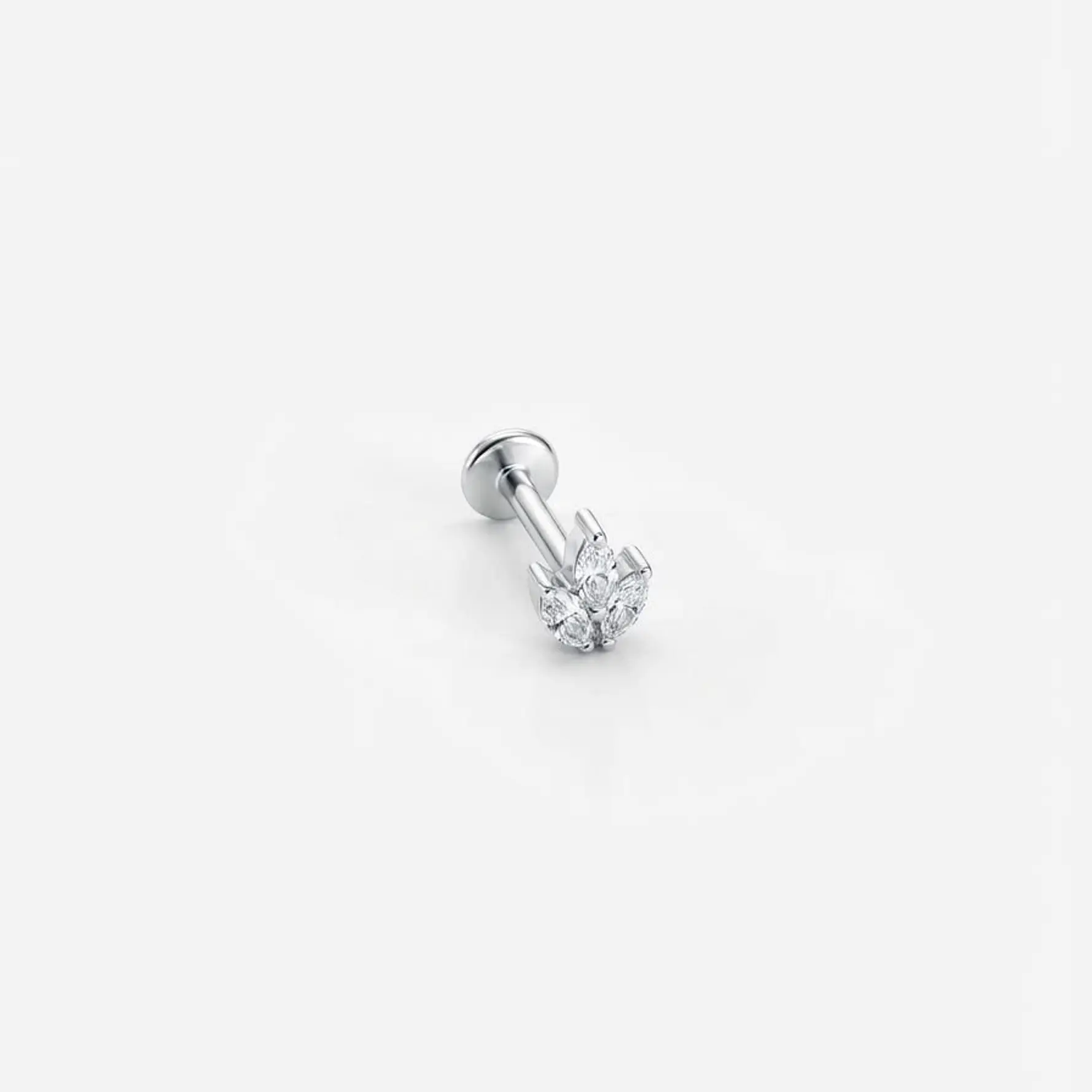 LABRET CIRCONES - TITANIO 