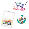 Set Acuarela Creative Adix 24 colores + Aqua brush