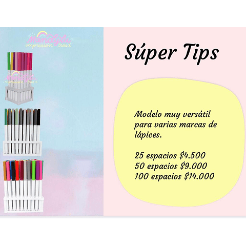 Organizador mandylu Super Tips 