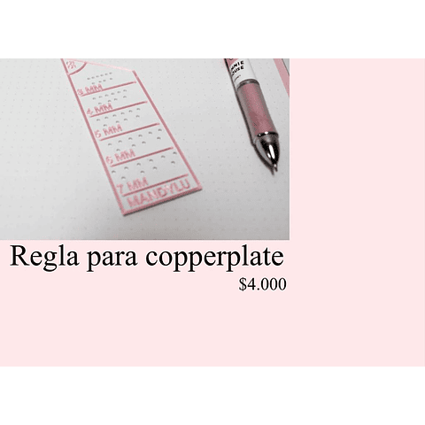 Mandylu Regla de copperplate 