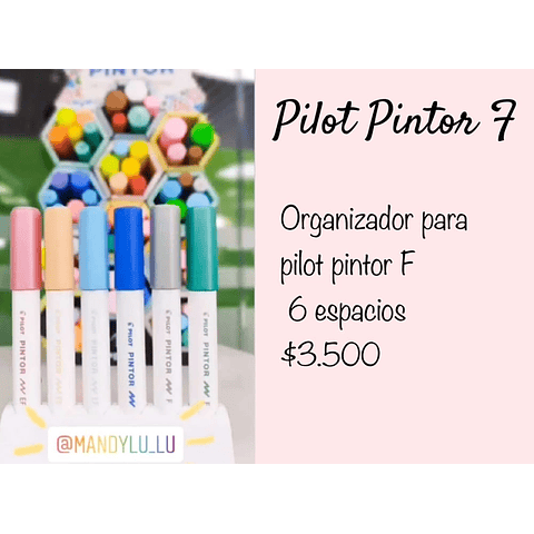 Organizador Mandylu Pilot Pintor 7 