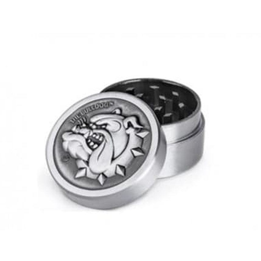 GRINDER METALICO SILVER 2 PCS-BULLDOG 1