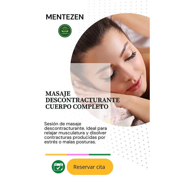 MASAJE DESCONTRACTURANTE CUERPO COMPLETO