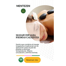 MASAJE ESPALDA PIEDRAS CALIENTES