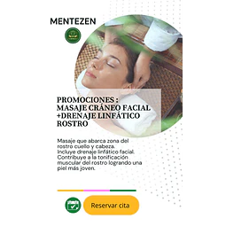 PROMO MASAJE CRÁNEO FACIAL + DRENAJE LINFÁTICO