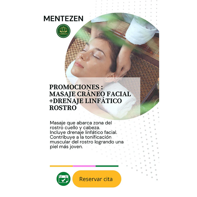 PROMO MASAJE CRÁNEO FACIAL + DRENAJE LINFÁTICO