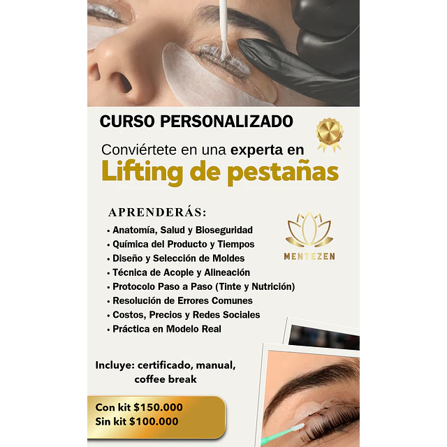 CURSO LIFTING DE PESTAÑAS