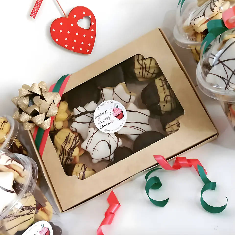 caja para 6 alfajores medidas 19.5x14.5x2.5 cm 2