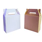 Caja con Asas cartulina blanca medida 17x8x17 cm und - Miniatura 1
