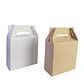 Caja con Asas cartulina blanca medida 17x8x17 cm und - Miniatura 2