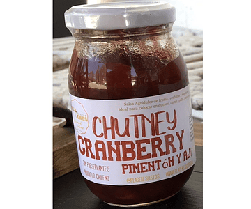 Chutney Cranberry, Pimentón y Ají - 100% natural