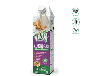 Bebida de Almendra Original - Vilay, Sin Gluten, Vegano