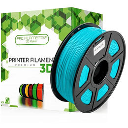 FILAMENTOS PLA CYAN 1KG PPC | FILAMENTOS