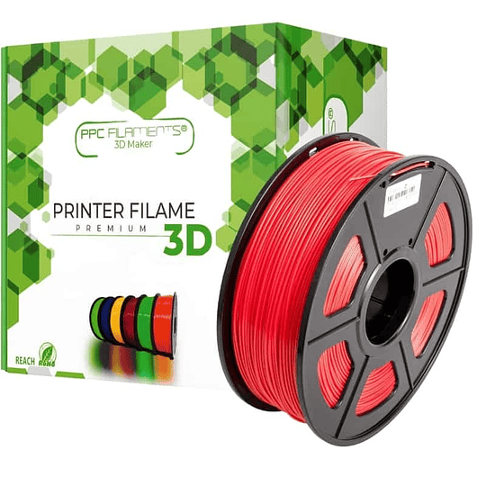 FILAMENTOS PLA+ ROJO 1KG PPC Filaments | FILAMENTOS