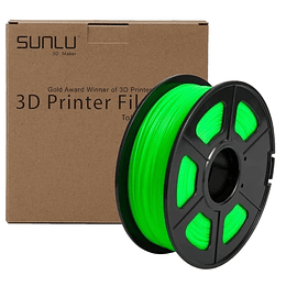 FILAMENTOS PETG TRANSPARENTE VERDE 1KG SUNLU | FILAMENTOS