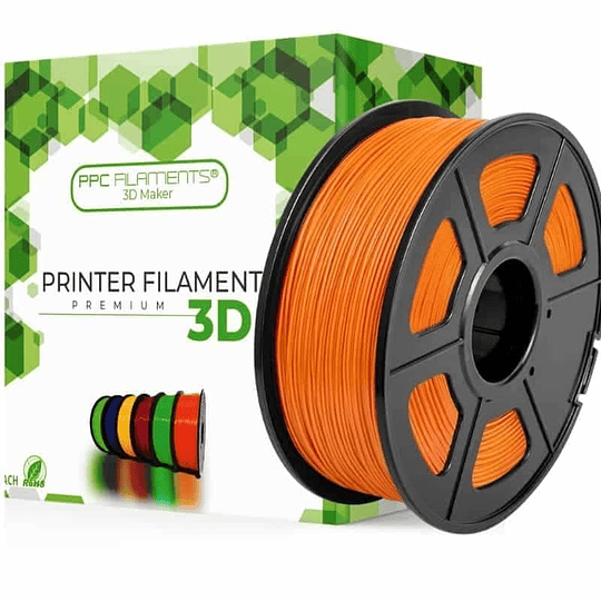 FILAMENTOS PLA+ NARANJO 1KG PPC Filaments | FILAMENTOS