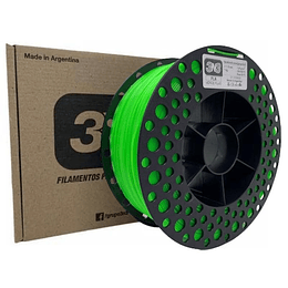 FILAMENTOS PLA VERDE FLUORESCENTE 1KG 3N3 | FILAMENTOS