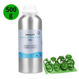 RESINA CASTABLE JOYA VERDE PARA IMPRESORAS 3D 500g CREALITY | RESINA