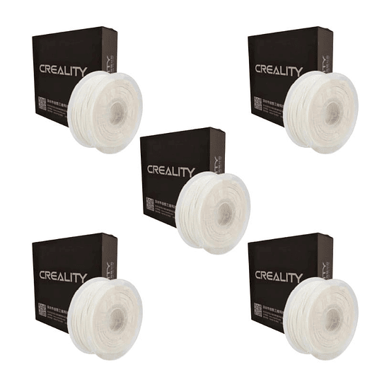 Pack 5 x Filamentos PETG Blanco 1kg Creality | Filamentos