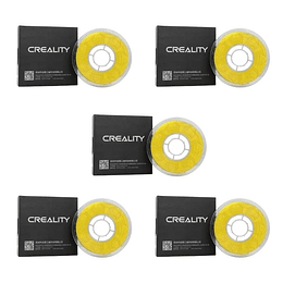 Pack 5 x Filamentos PLA Amarillo 1kg Creality | Filamentos