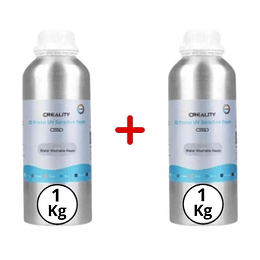 Pack 2 x Resinas Lavable al Agua Blancas para Impresoras 3D 1000g Creality | Resinas