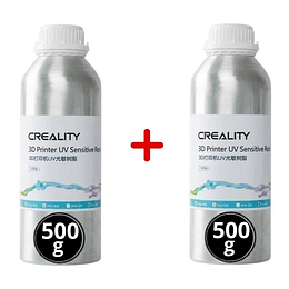 Pack 2 x Resinas Negras para Impresoras 3D 500g Creality | Resinas