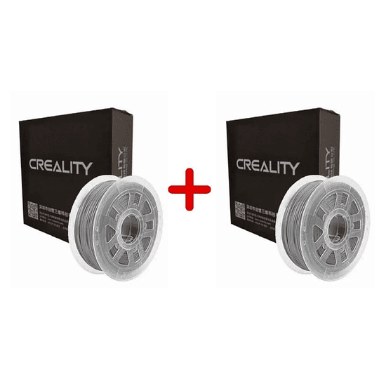 Pack 2 x Filamento PLA Gris 1kg Creality | Filamentos