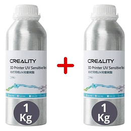 Pack 2 x Resina Gris para Impresoras 3D 1000g Creality | Resinas