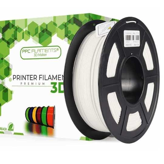 Filamento PLA Mate Blanco 1kg Ppc Filaments | Filamentos