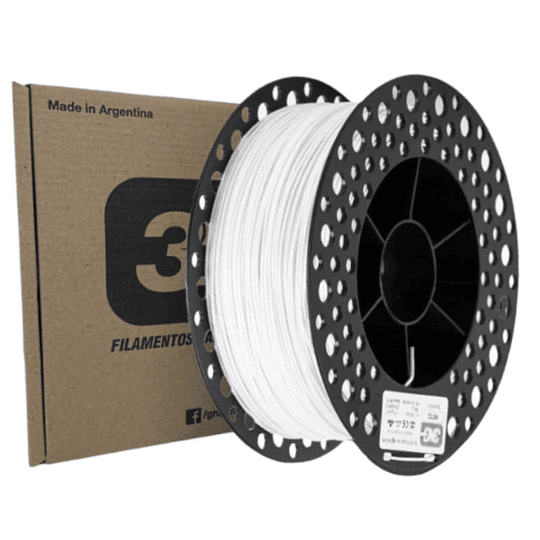 Filamento PETG Blanco 750g 3N3 | Filamentos