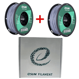 Pack 2 x Filamento PLA+ Gris 1kg Esun | Filamentos