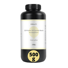 Resina a Base de Plantas Naturales Amarilla Crema 500g Creality | Resinas