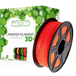 Filamento PLA Brilla En Oscuridad Rojo 1kg Ppc Filaments | Filamentos