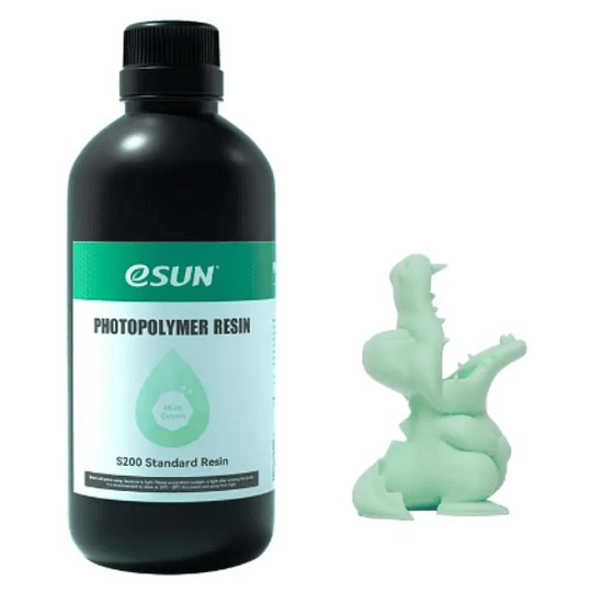 Resina Uv Mate Menta Verde para Impresoras 3D 500g Esun | Resinas