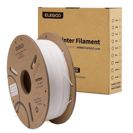 Filamento PLA Blanco 1kg Elegoo | Filamentos