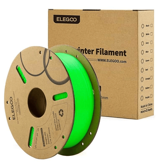 Filamento PLA Verde Jade 1kg Elegoo | Filamentos