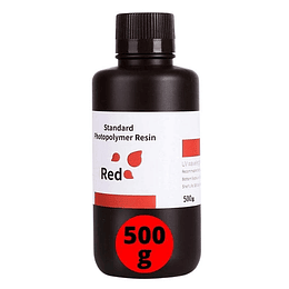 Resina Rojo Transparente para Impresoras 3D 500g Elegoo | Resinas