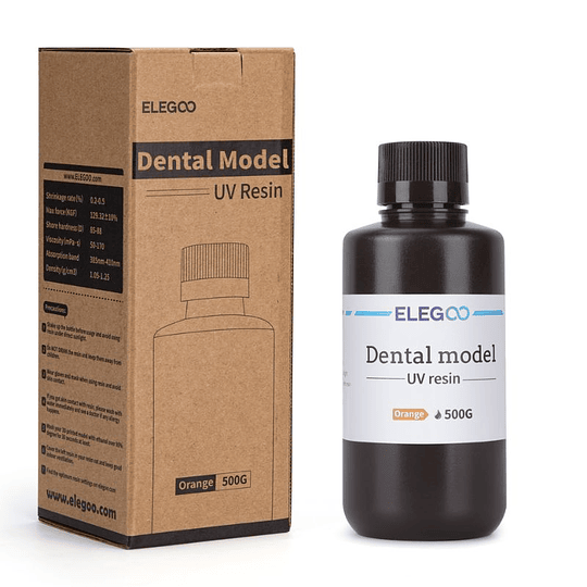 Resina Molde Dental Amarilla para 3D 500g Elegoo | Resinas