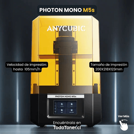 Anycubic Photon M5S 12K | Tamaño Imp 200X218X123mm | Impresora 3D Resina