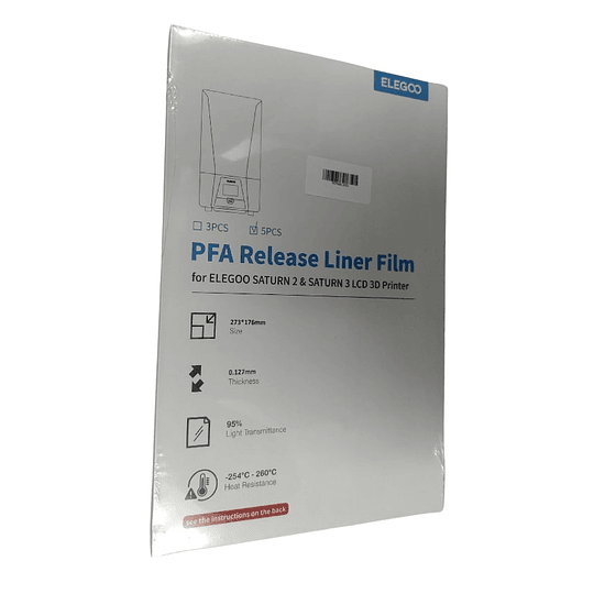 Pack x 5 Fep o Película FEP Saturn 3 12K Impresora 3D | Repuestos 3D