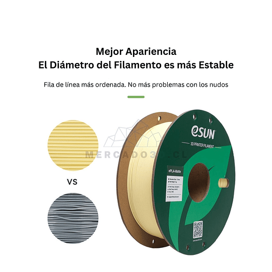 FILAMENTOS PLA MATE VERDE MENTA 1KG ESUN | FILAMENTOS