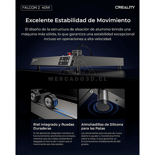 Falcon2 40W CV-50 CNC Creality | Grabado Láser y Cortadora Láser CNC