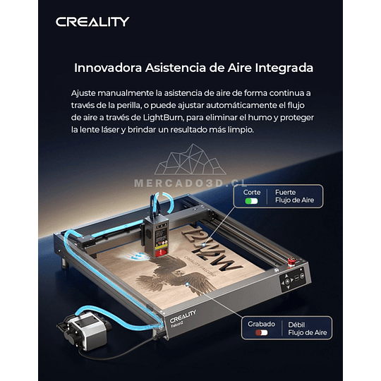 Falcon2 12W CV-50 CNC Creality | Grabado Láser y Cortadora Láser CNC